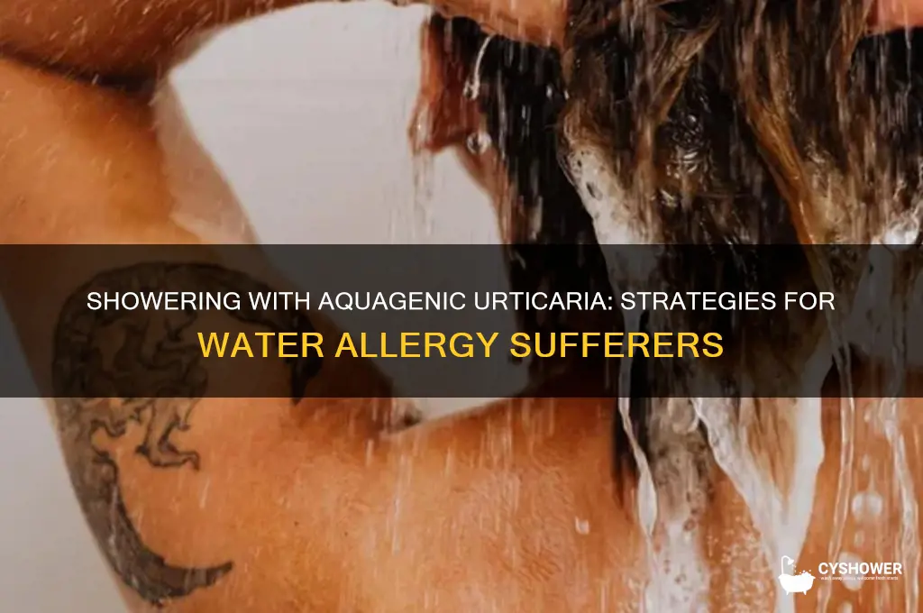 how do people elergic to water shower