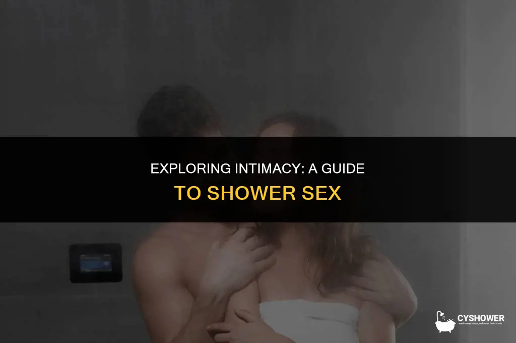 how do people have shower sex
