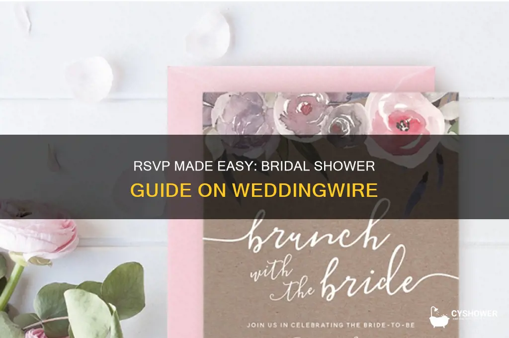 how do people rsvp for the bridal shower on weddingwire