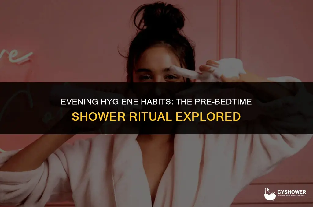 how do people shower before bed