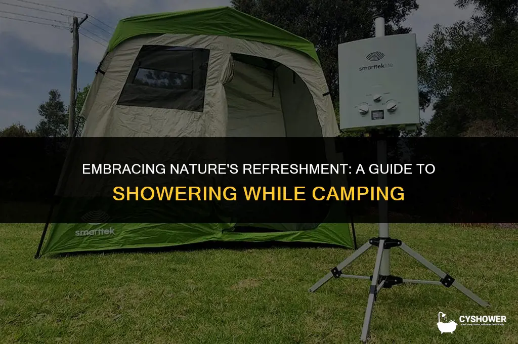 how do people shower when camping