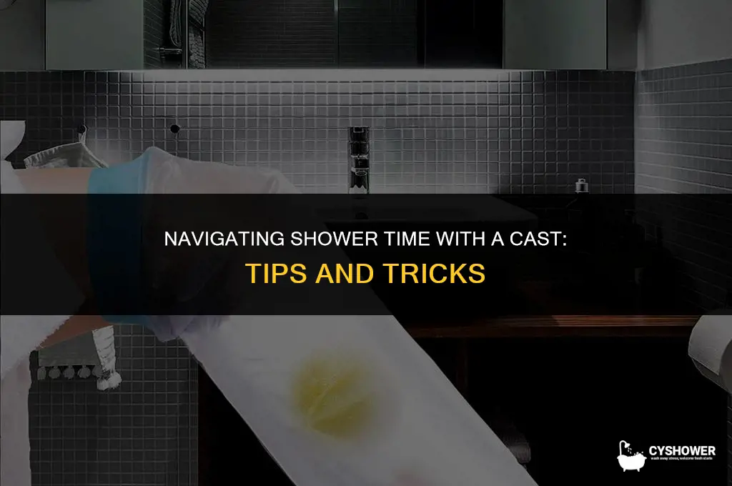 how do people with casts shower
