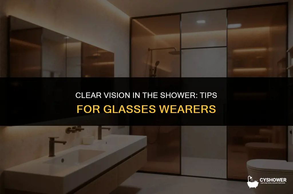 how do people with glasses shower