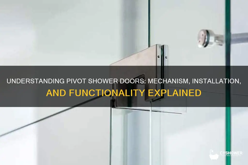 how do pivot shower doors work