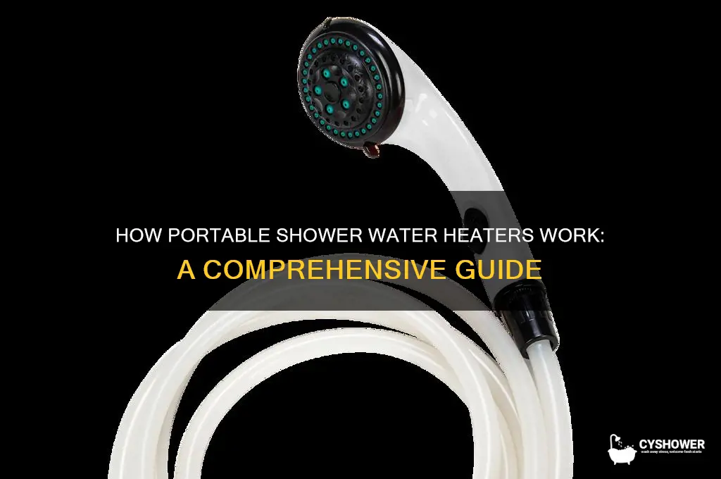 how do portable shower water heaters work