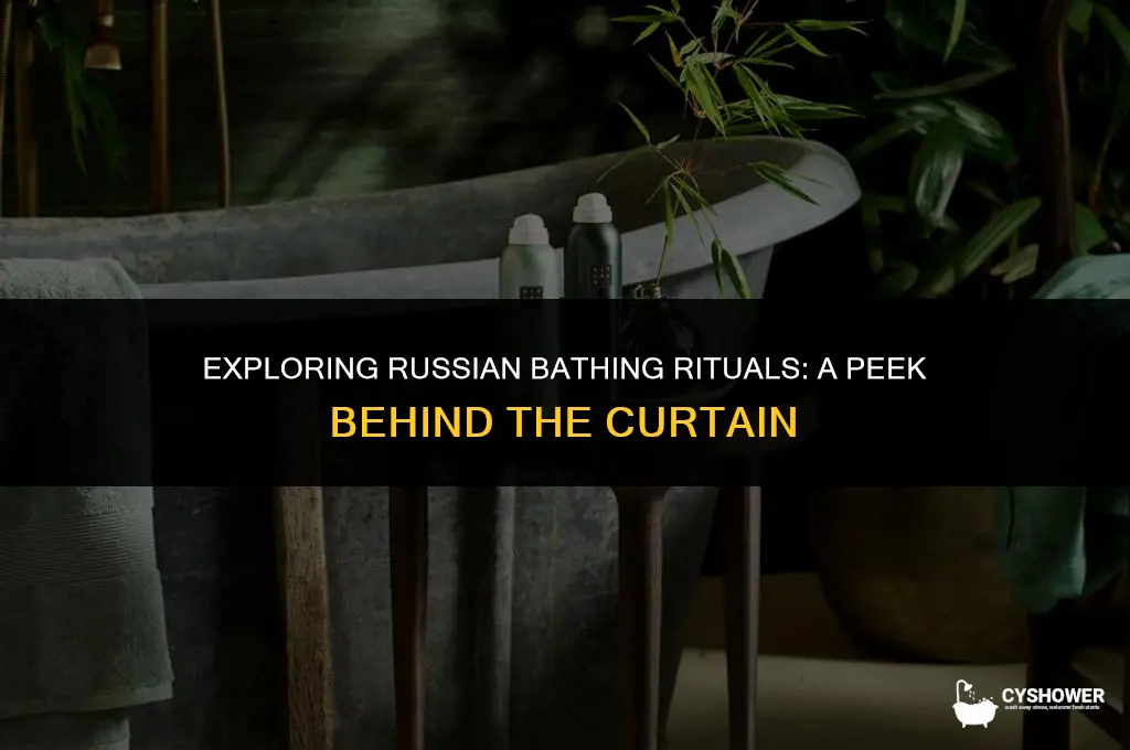 how do russians shower