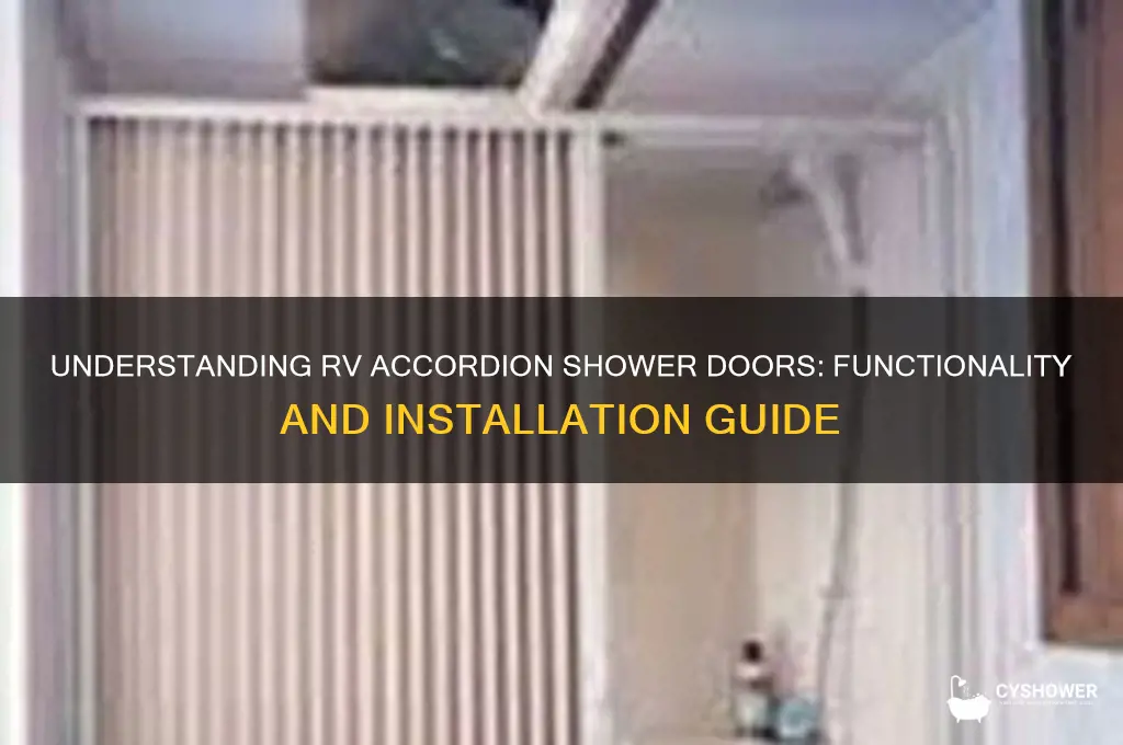 how do rv accordian shower doors work