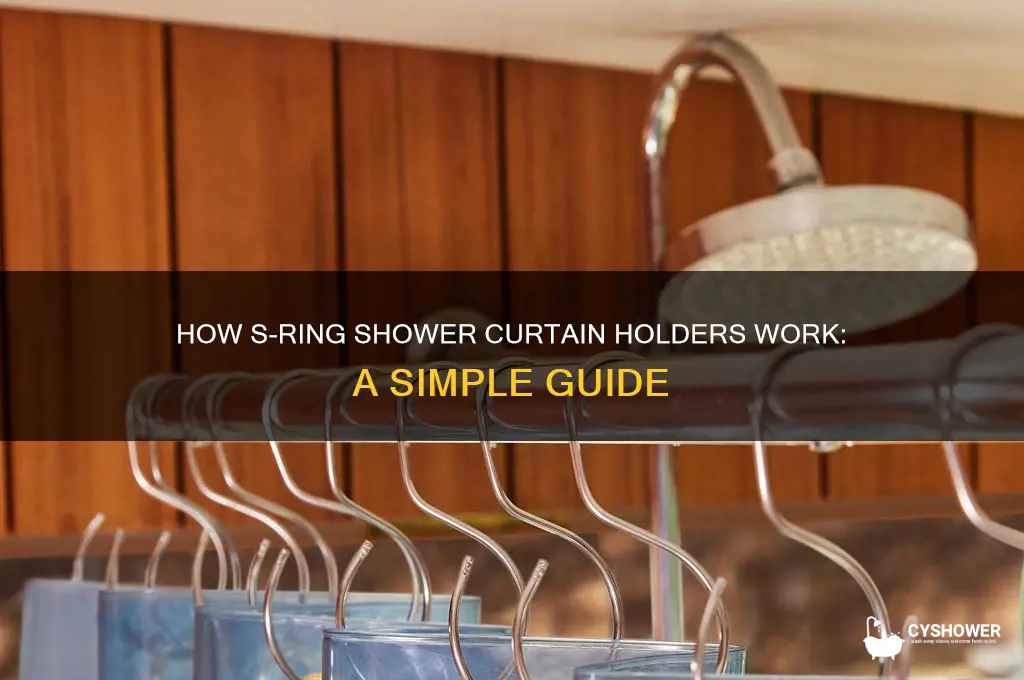 how do s ring shower curtain holders work