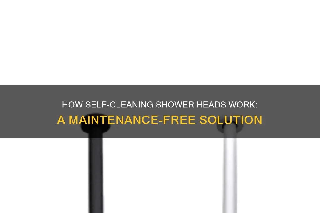 how do self cleaning shower heads work