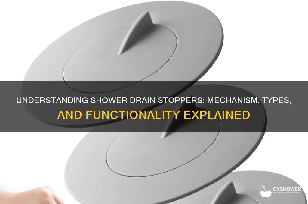 how do shower drain stopeprs work
