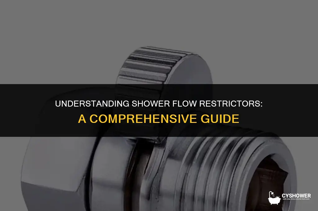 how do shower flow restrictors work