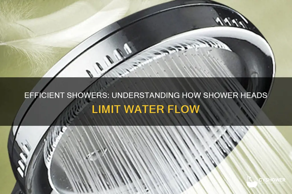 how do shower heads reduce water flow