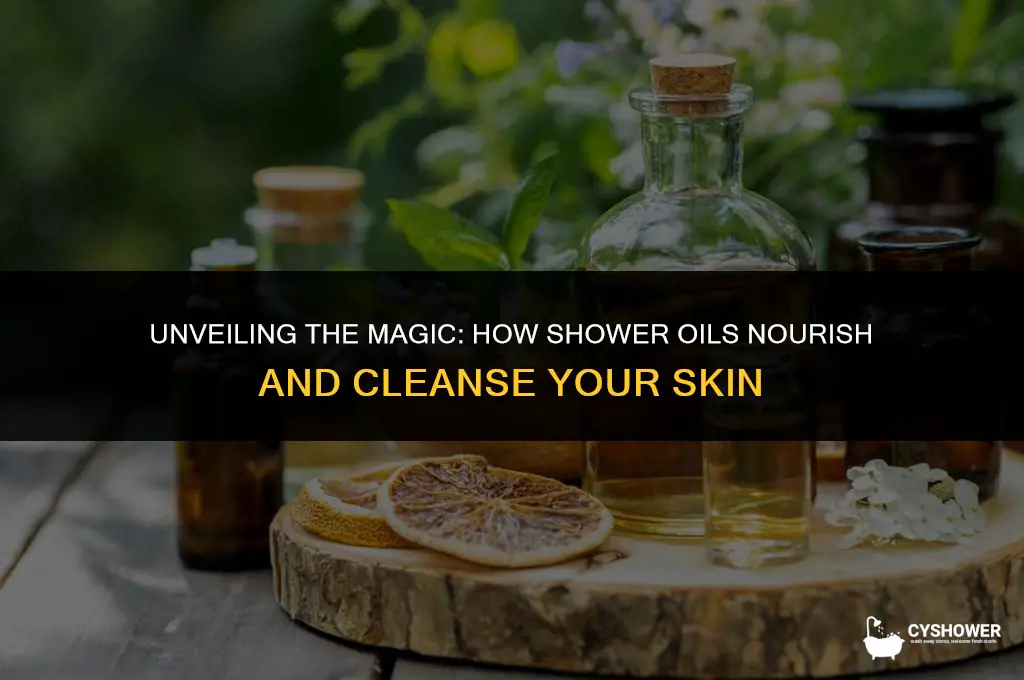 how do shower oils work