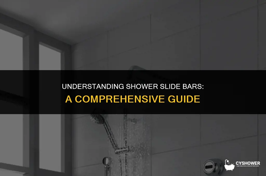 how do shower slide bars work