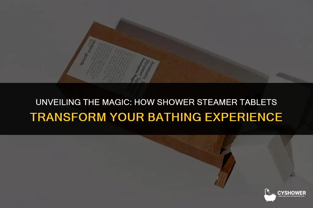 how do shower steamer tablets work