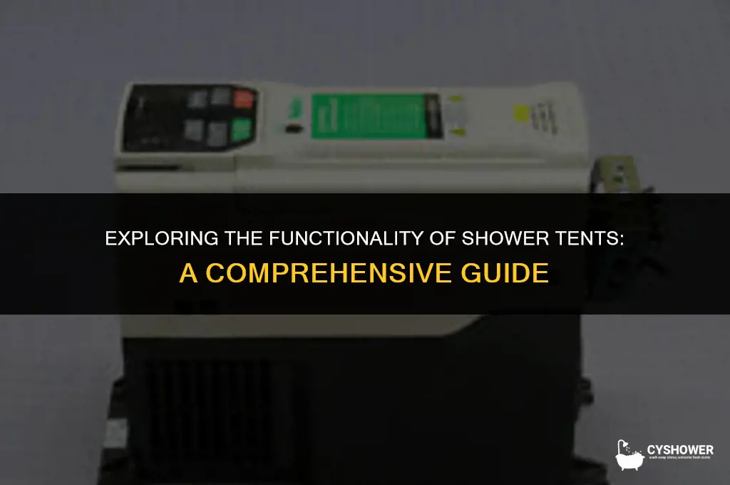 how do shower tents work