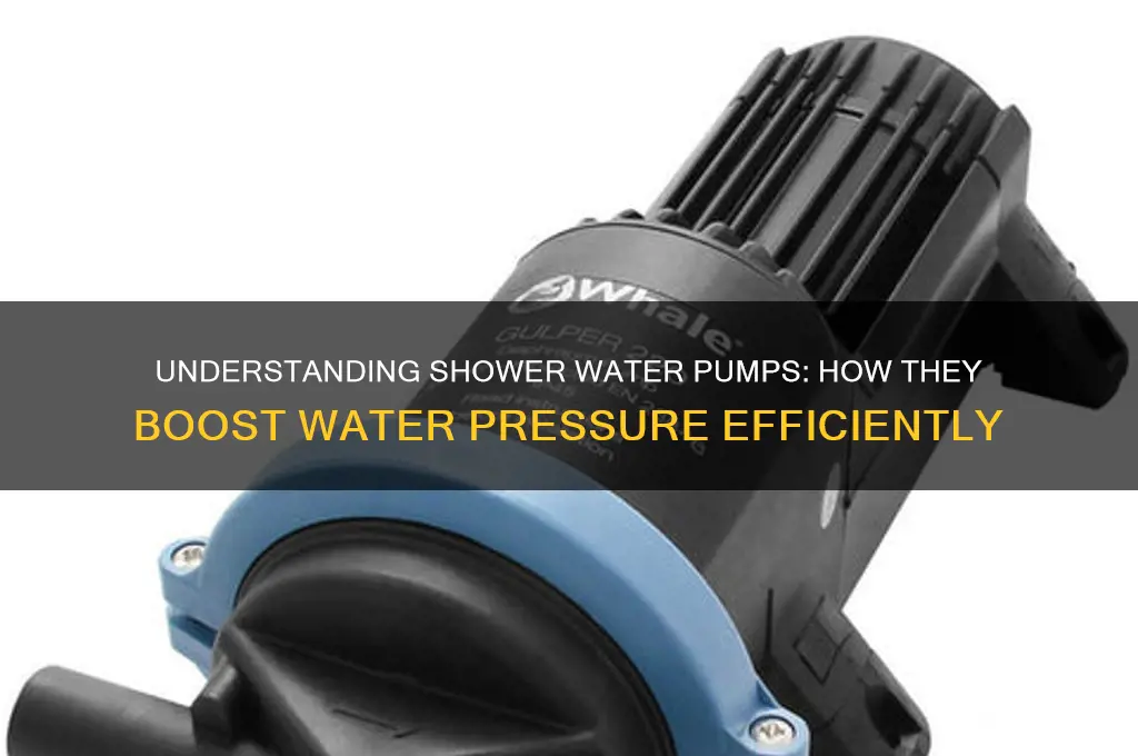 how do shower water pumps work