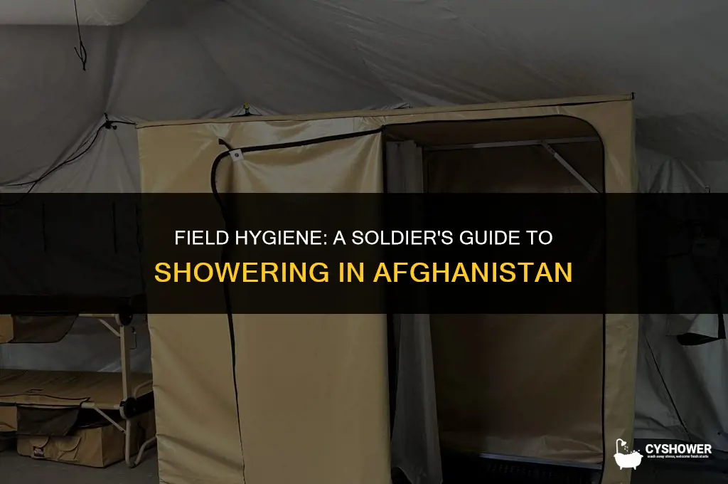 how do soldiers shower in afghanistan