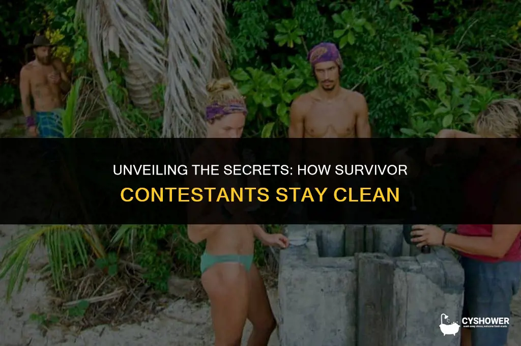 how do survivor contestants shower