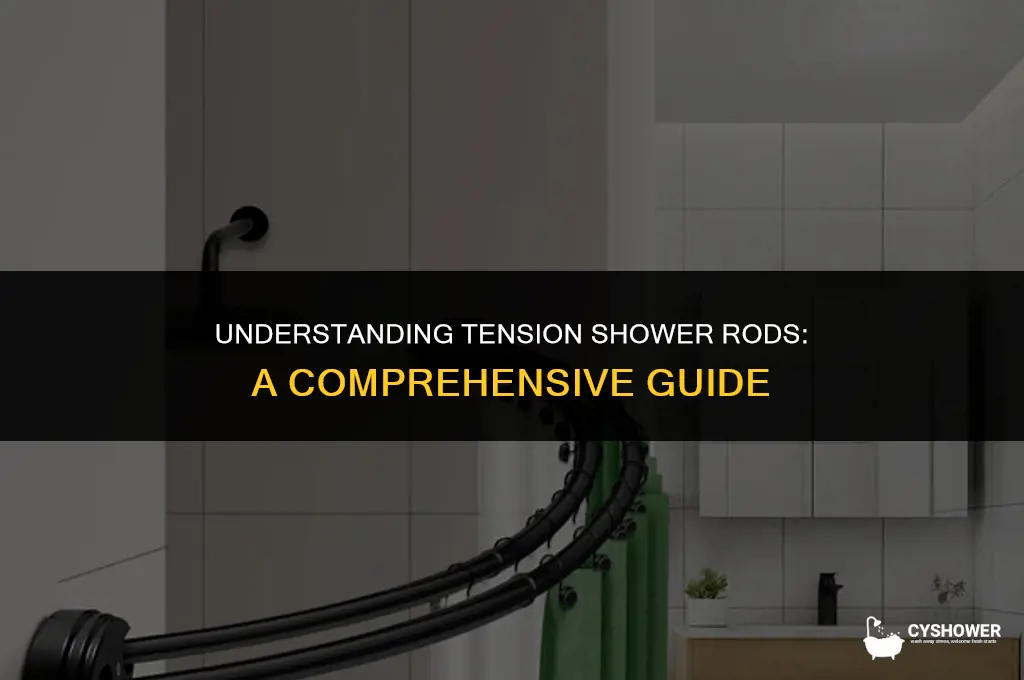 how do tension shower rods work