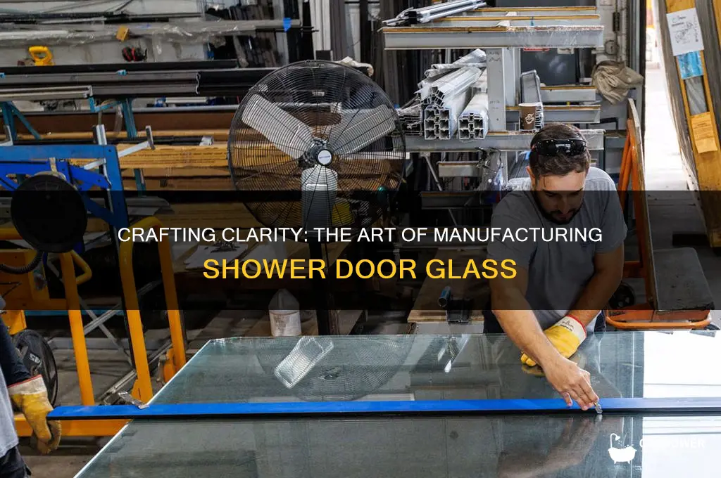 how do they make shower door glass