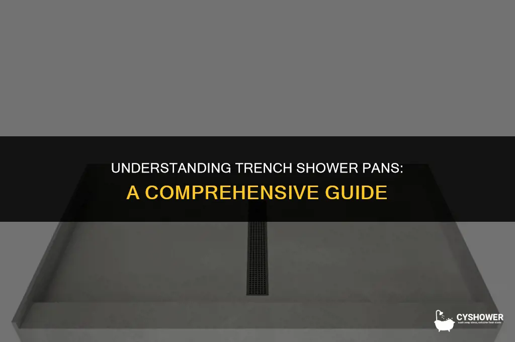 how do trench shower pans work