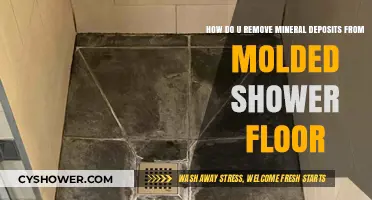 Effective Ways to Remove Mineral Deposits from Molded Shower Floors