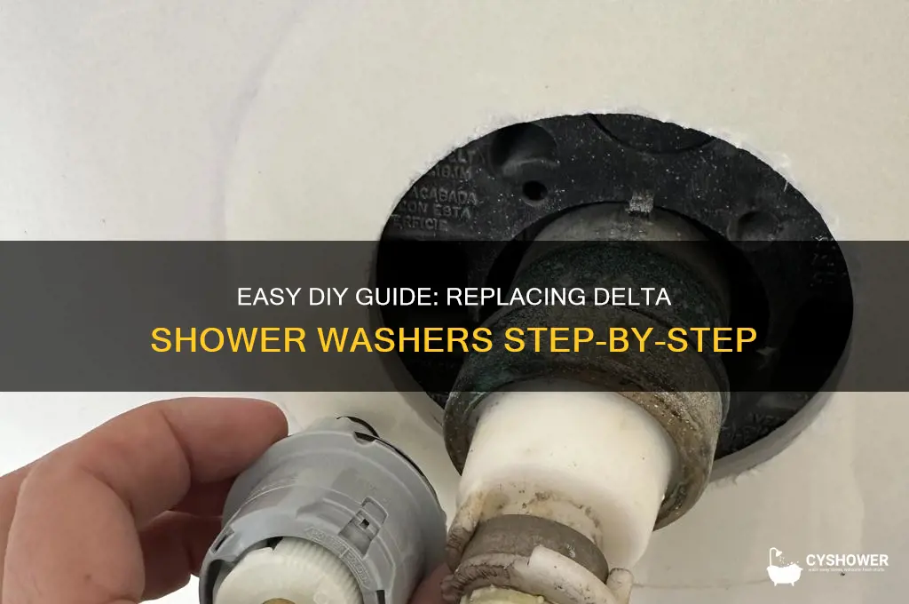 how do u replace washers for a delta shower