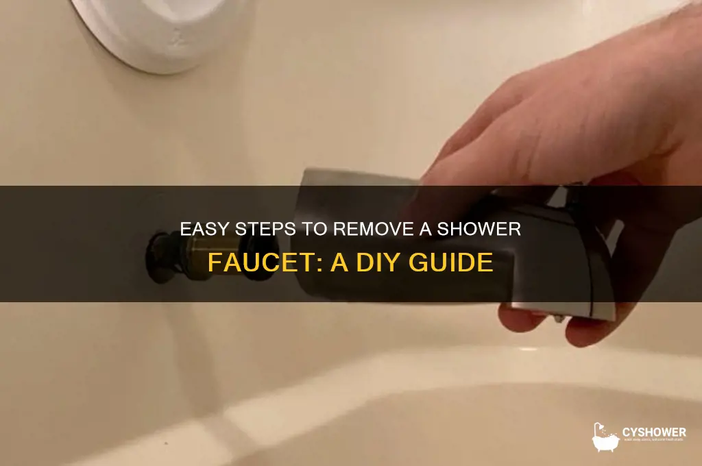 how do u take off a shower faucet