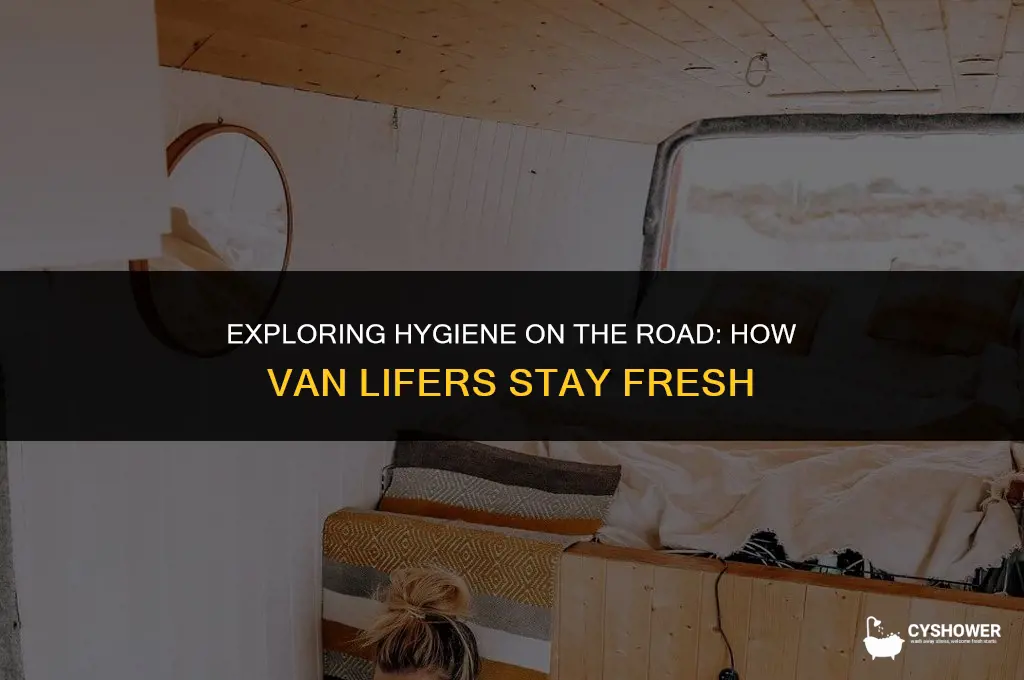 how do van life people shower