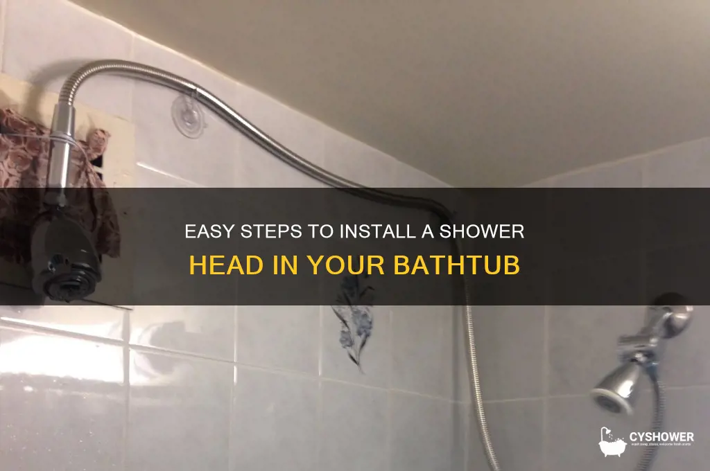 how do you add a shower head to a bathtub