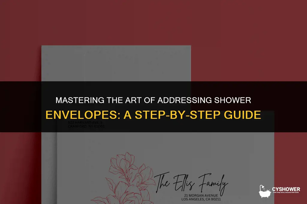 how do you address shower envelopes