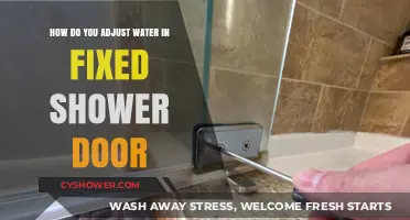 Adjusting Water Flow in Fixed Shower Doors: A Simple DIY Guide