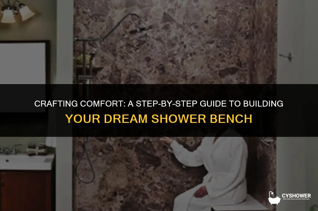 how do you build shower bench