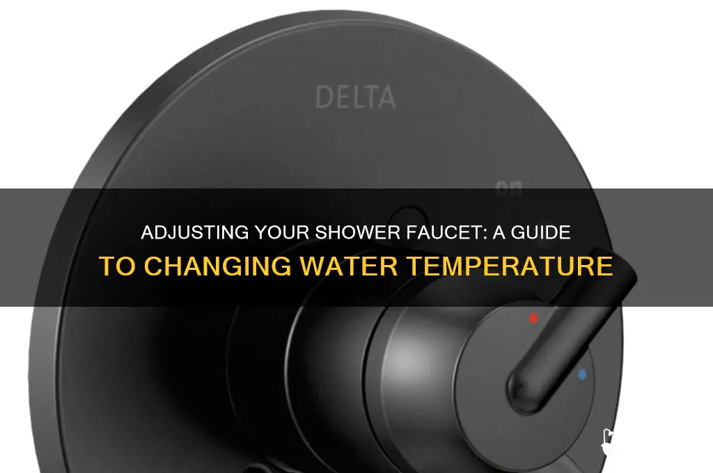 how do you change the water temperature of shower faucet