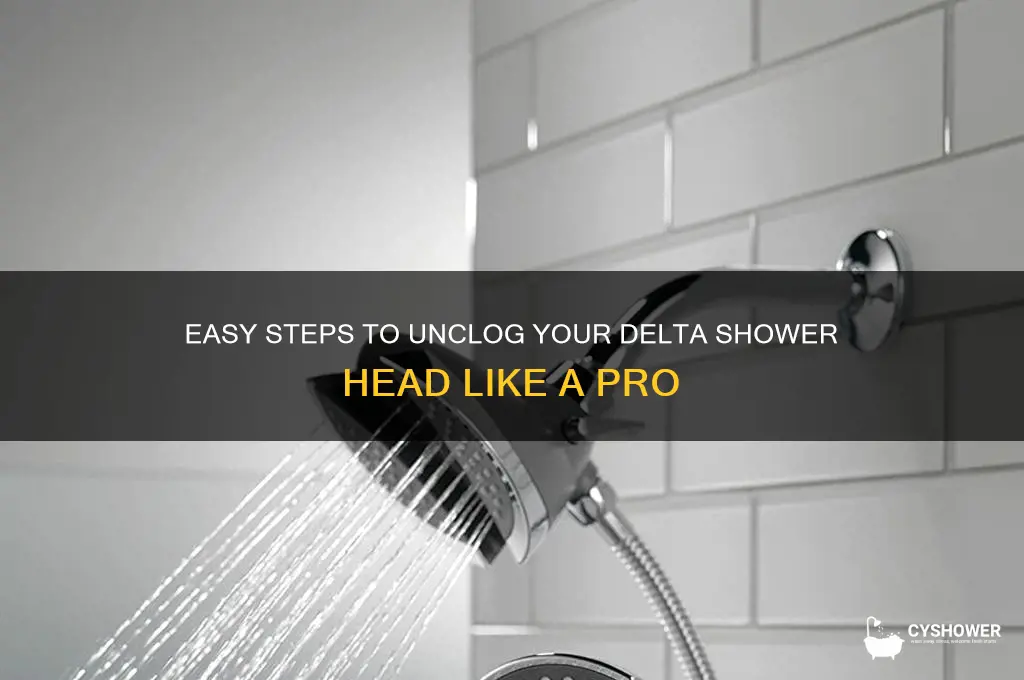 how do you clean a clogged delta shower head
