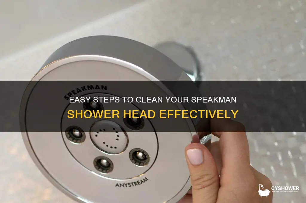 how do you clean a speakman shower head