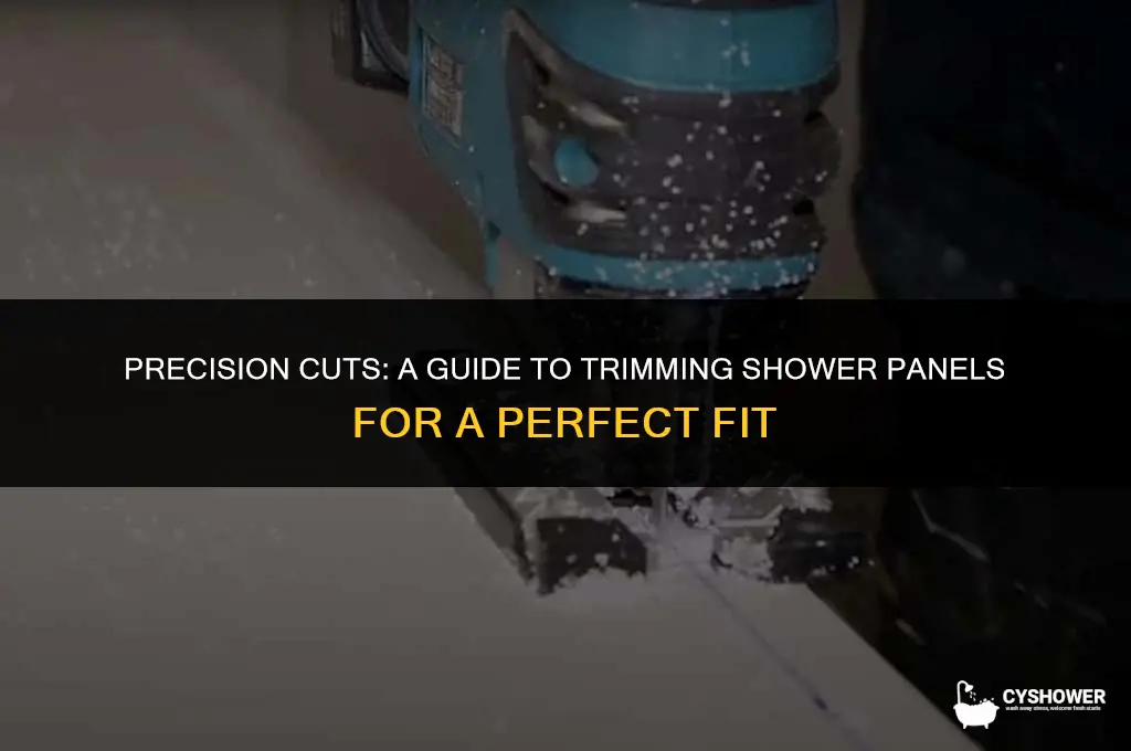 how do you cut shower panels