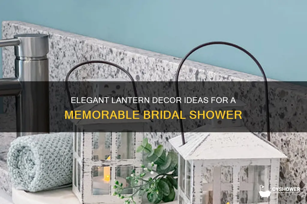 how do you decorate a lantern for a bridal shower