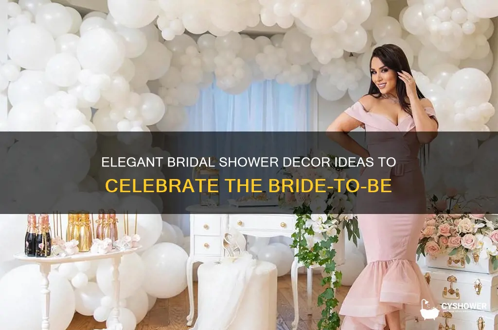 how do you decorate for a bridal shower