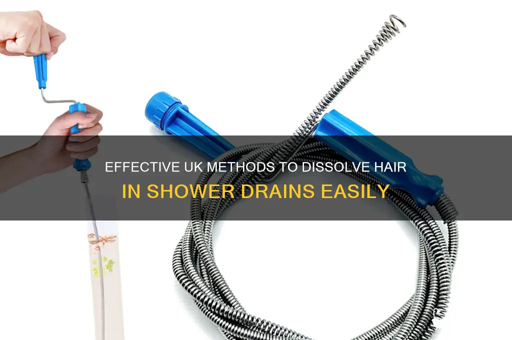 how do you dissolve hair in a shower drain uk