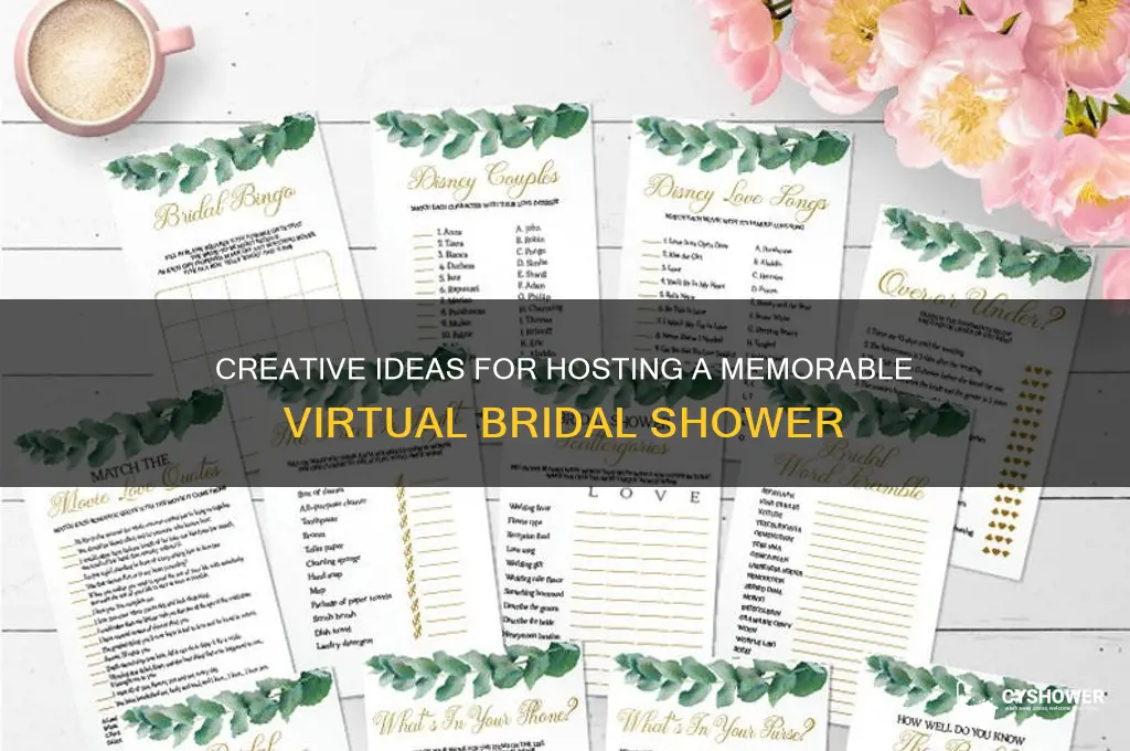 how do you do a virtual bridal shower
