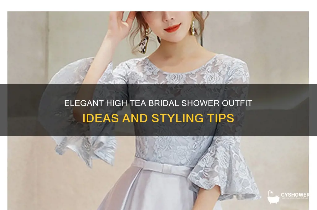 how do you dress for a high tea bridal shower