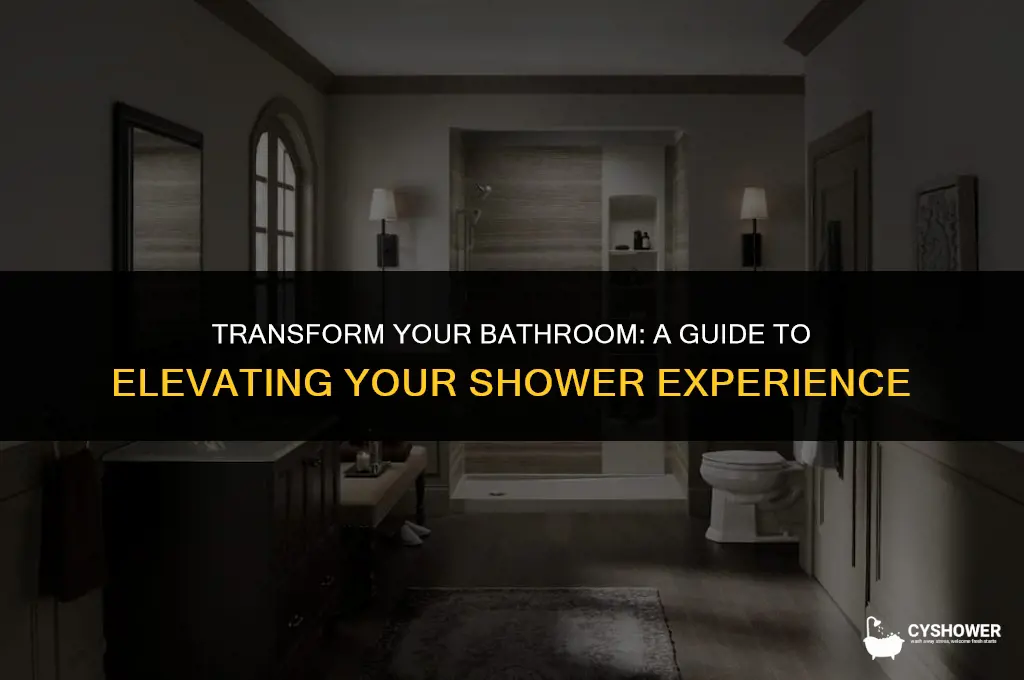 how do you elevate a shower