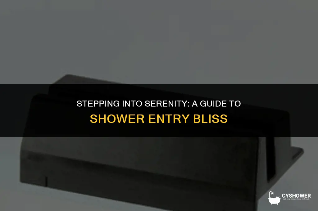 how do you enter the shower