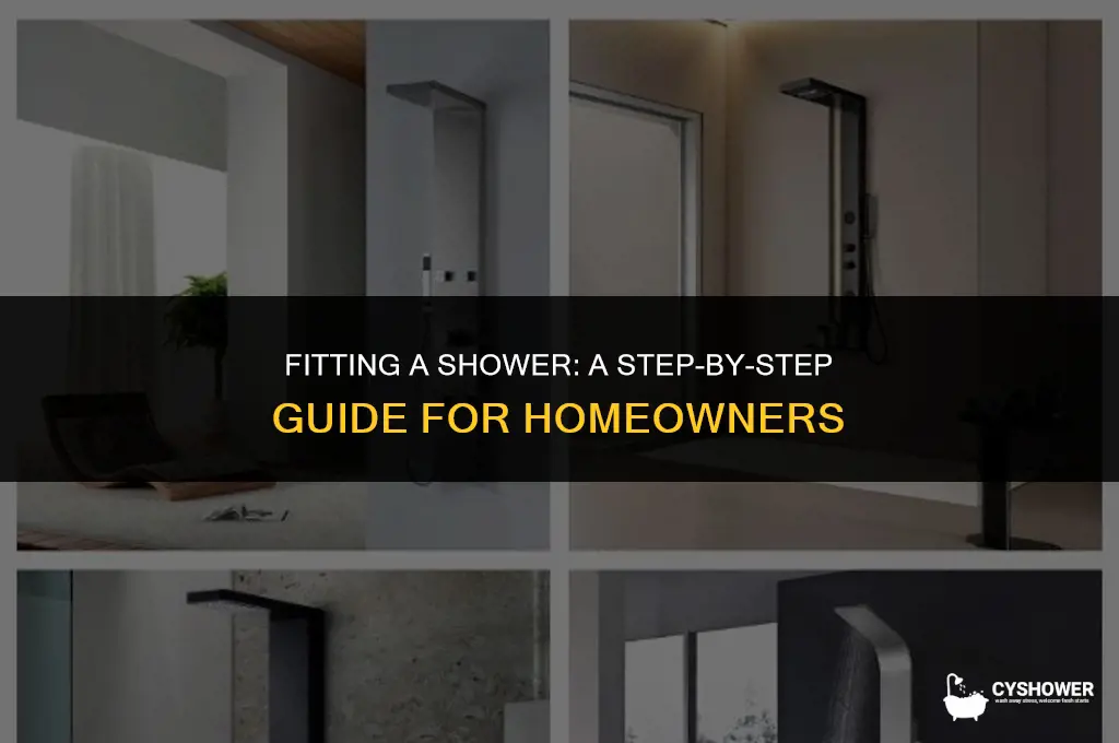 how do you fit a shower