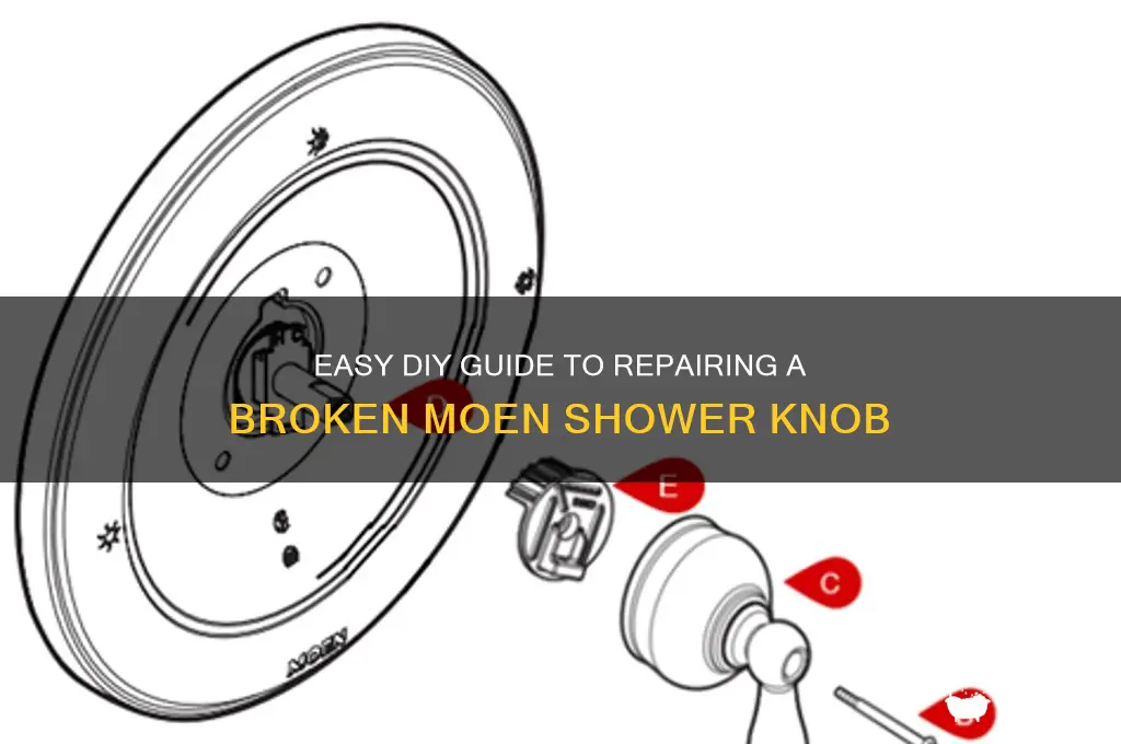 how do you fix a broken moen shower knob