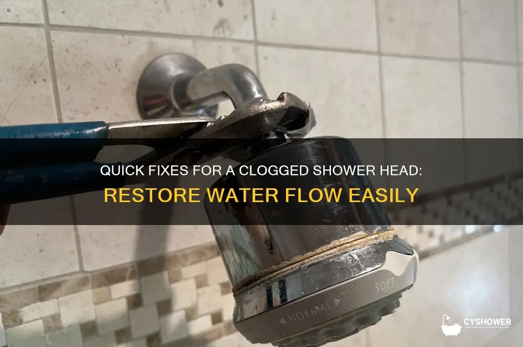 how do you fix a clogged shower head