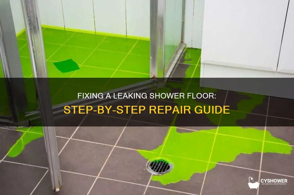 how do you fix a leaking shower floor