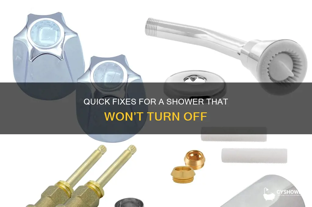 how do you fix a shower that wont go off